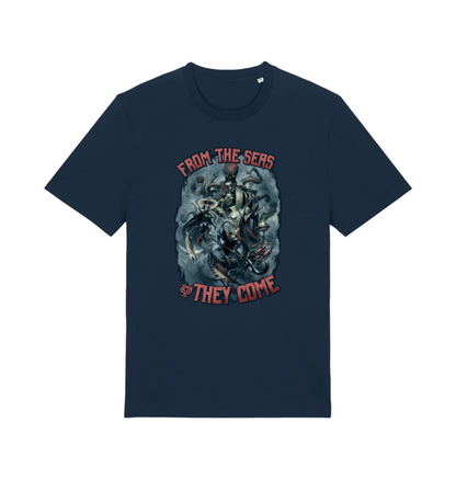 French Navy Printed T-shirt