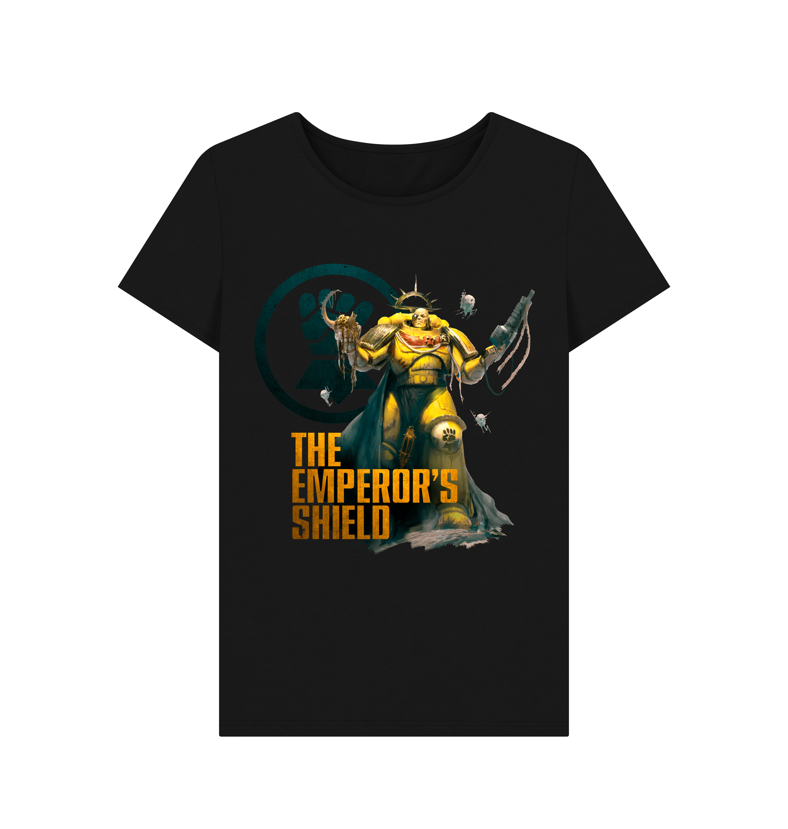 Black Imperial Fists Emperor's Shield Fitted T Shirt