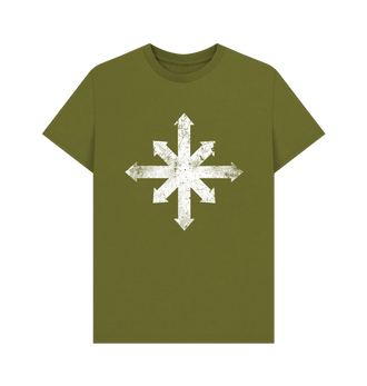 Moss Green Chaos Space Marines Battleworn Insignia T Shirt