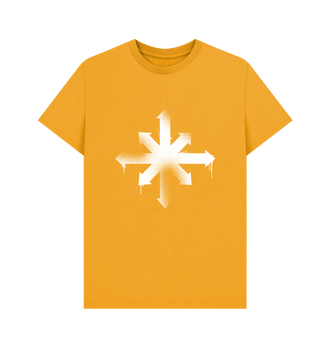 Mustard Chaos Graffiti Insignia T Shirt