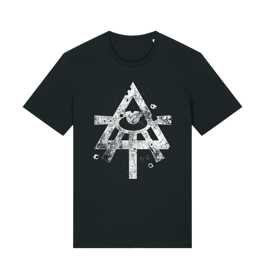 Black Printed T-shirt Front