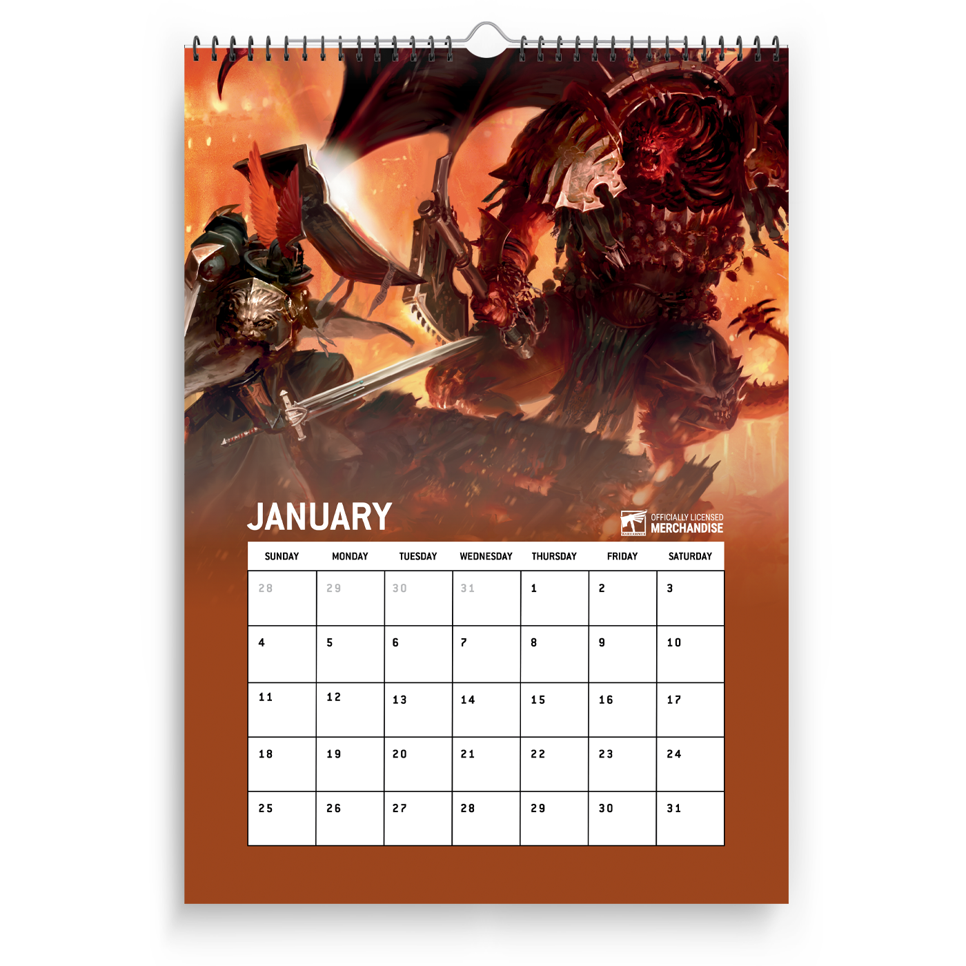Warhammer 40,000: Dark Angels 2026 Calendar Preorder