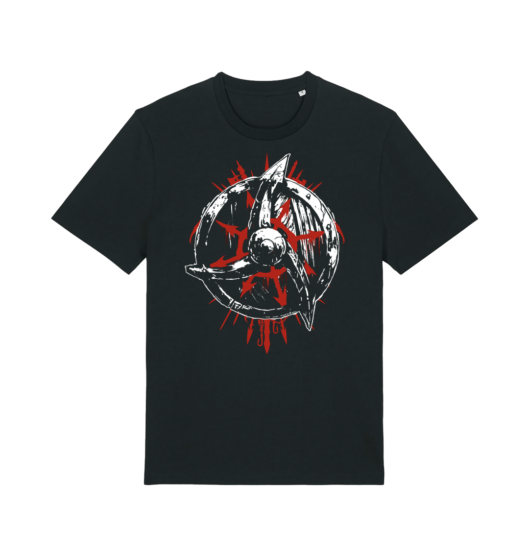 Black Printed T-shirt Front