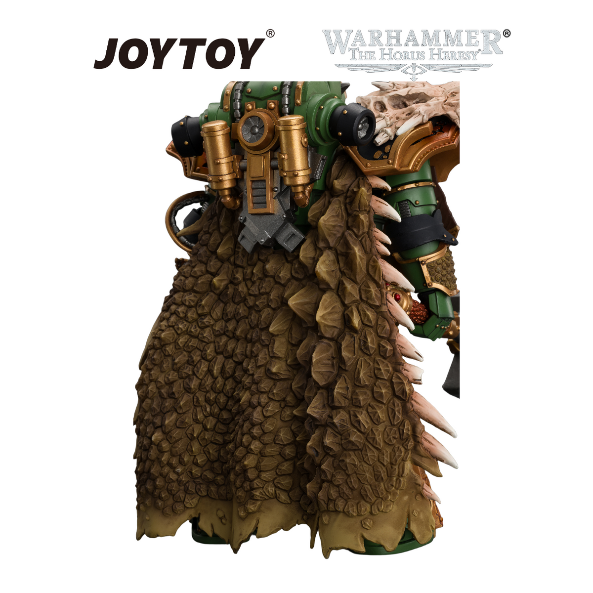 JOYTOY Warhammer The Horus Heresy - Salamanders, Vulkan, Primarch of the XVIIIth Legion with Dawnbringer, The Furnace's Heart and Dragon's Breath Gauntlet (1/18 Scale) Preorder & Exclusive T Shirt USA