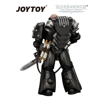 JOYTOY Warhammer The Horus Heresy - Iron Hands, MKVI Tactical Sergeant (1/18 Scale) Preorder USA