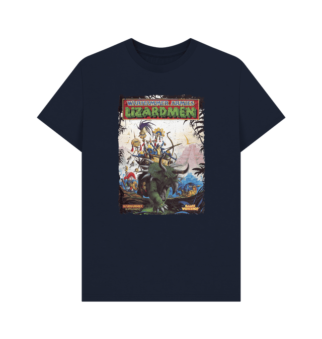 Navy Blue Warhammer Fantasy Battle 5th Ed. - Warhammer Armies: Lizardmen T Shirt