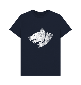 Navy Blue Space Wolves Battleworn Insignia T Shirt