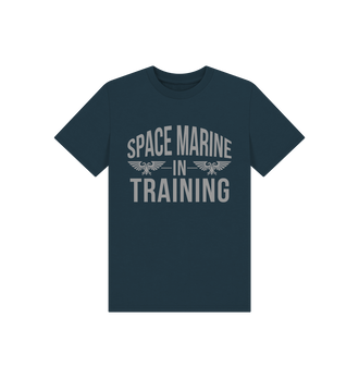 Denim Blue Space Marine In Training Kids T Shirt