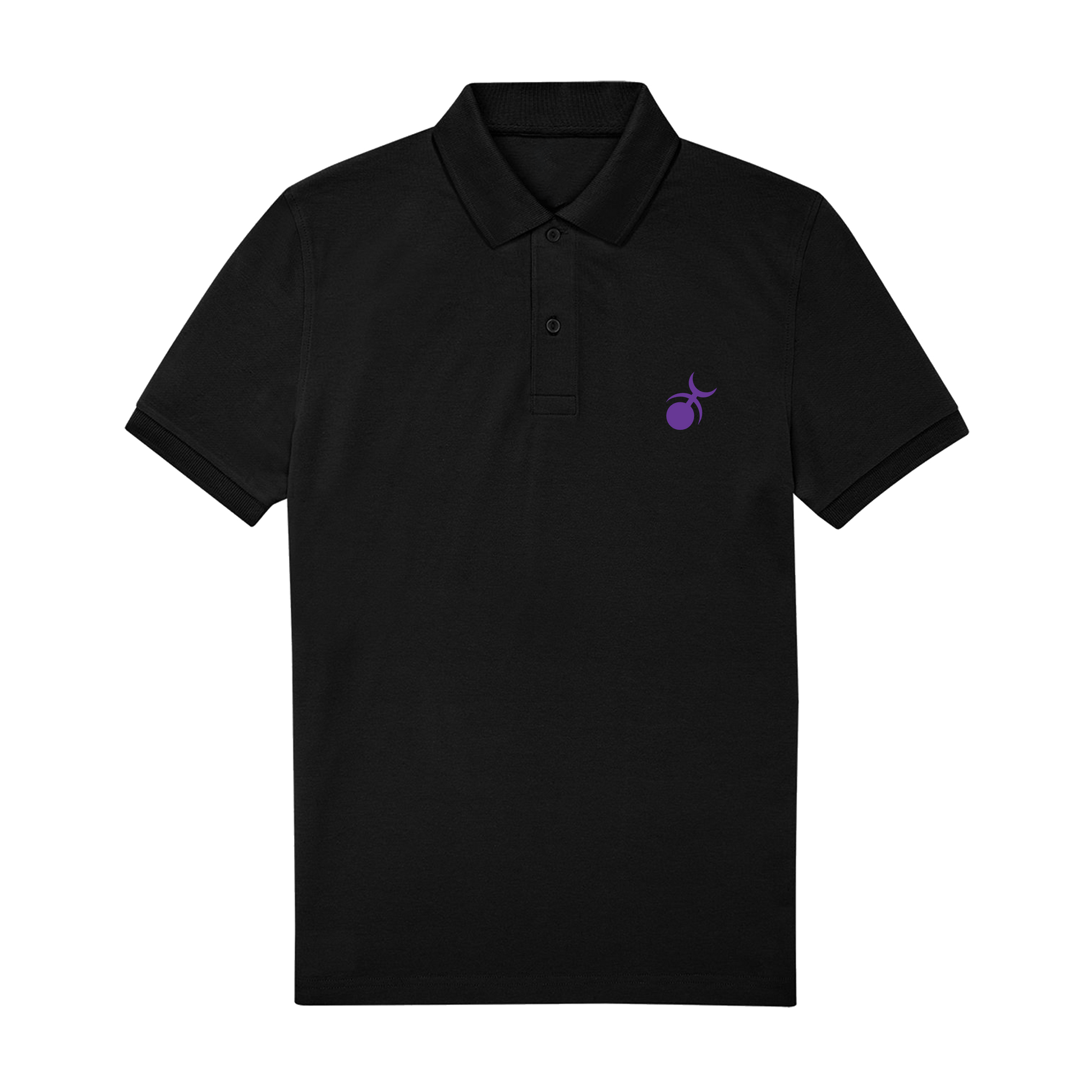 Black Polo Shirt Front