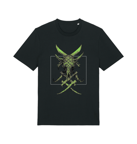 Black Printed T-shirt Front