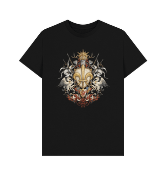 Black Premium Warhammer The Old World Kingdom of Bretonnia Crest T Shirt