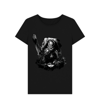 Black Warhammer 40,000: Space Marine Titus Fitted T Shirt