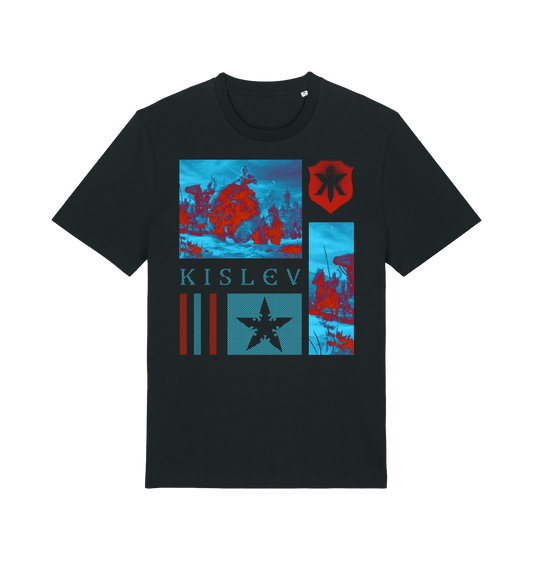 Black Printed T-shirt Front