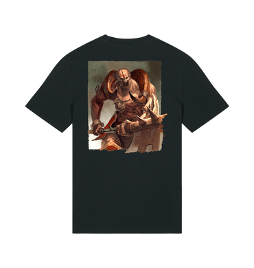 Black Printed T-shirt Back