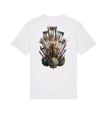 White Printed T-shirt Back