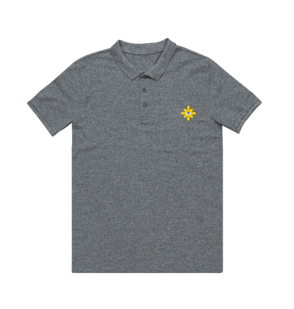 Heather Grey Black Legion Polo Shirt
