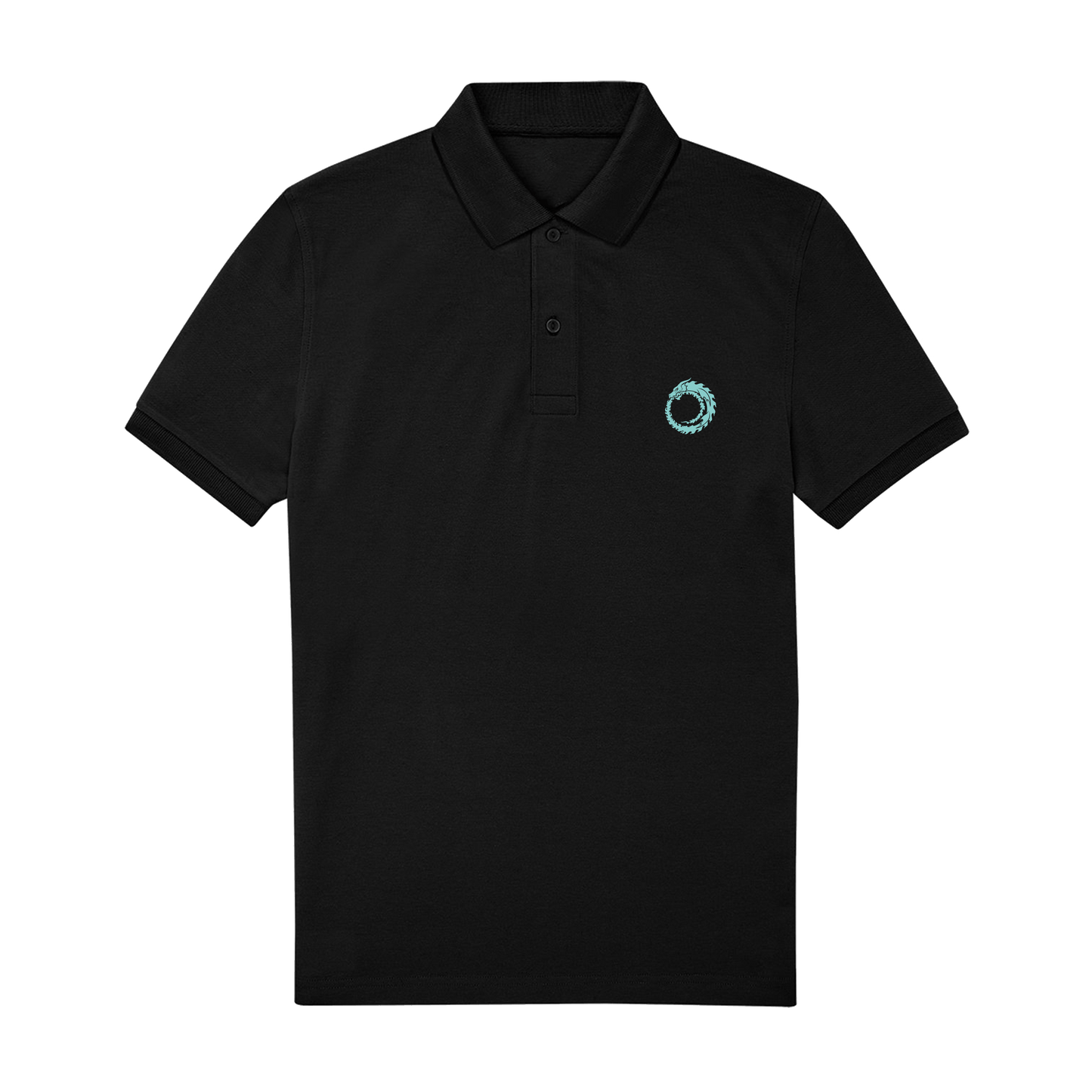 Black Polo Shirt Front
