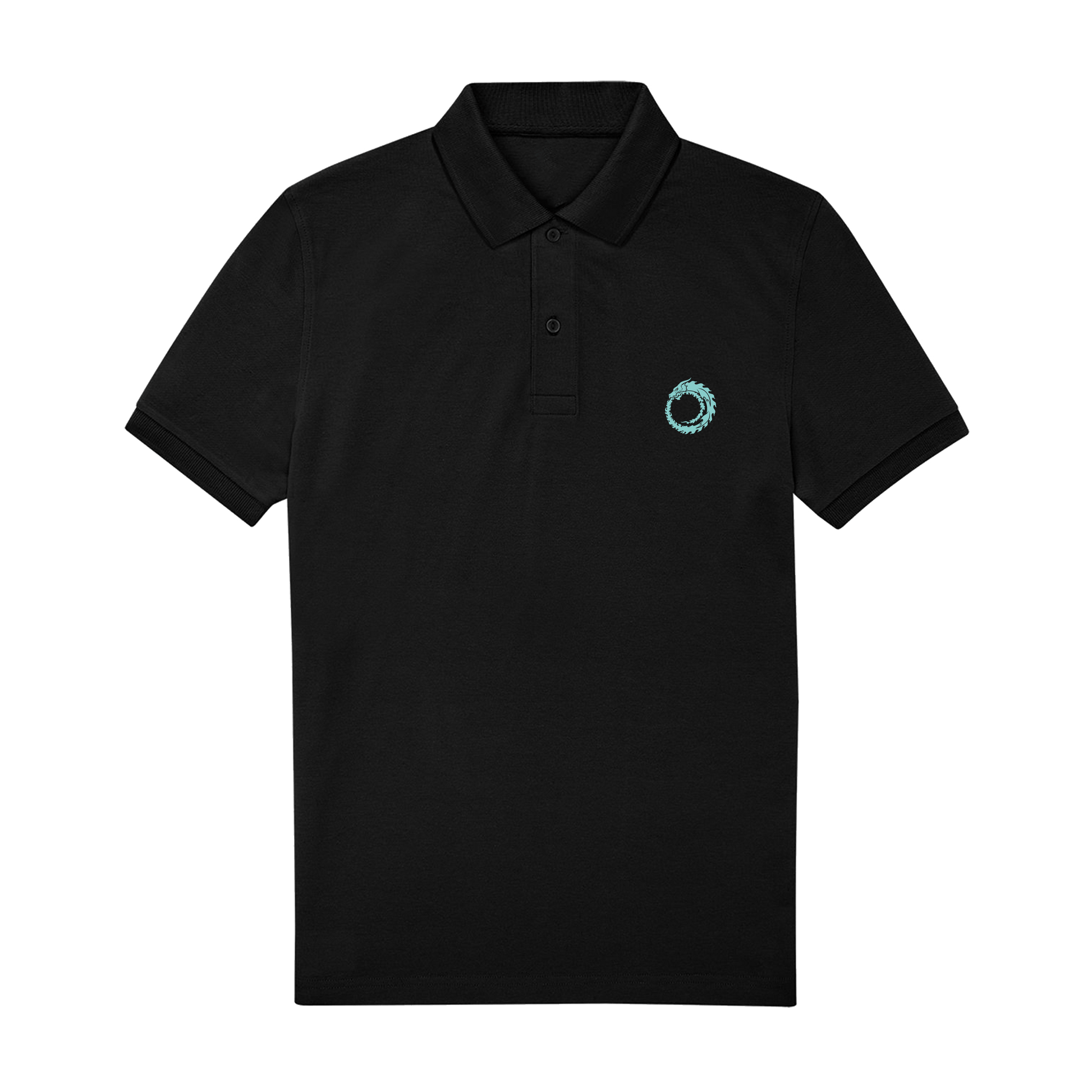 Black Polo Shirt Front