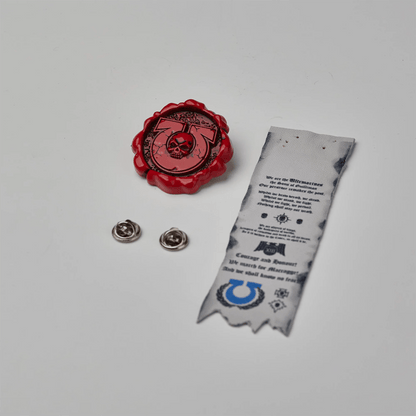 As Shown Pin Badge Front