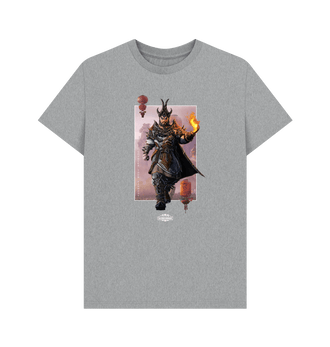 Athletic Grey Total War: WARHAMMER III - Zhao Ming Portrait T Shirt