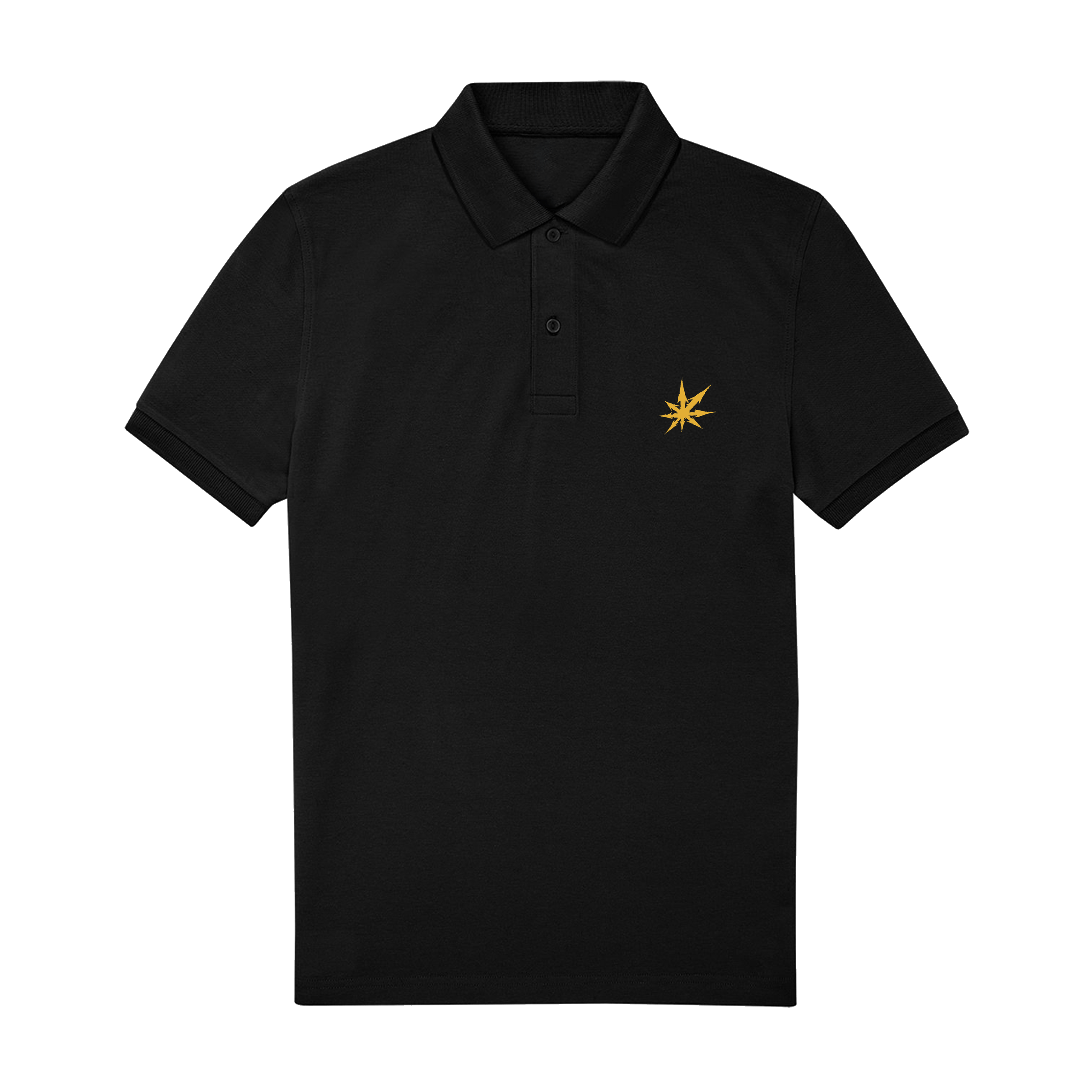Black Polo Shirt Front