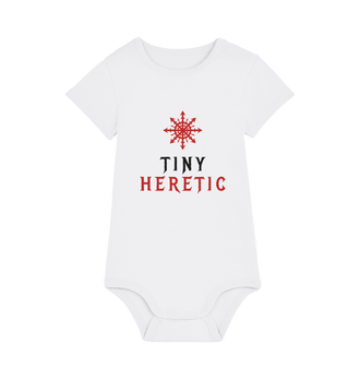 White Printed baby grow