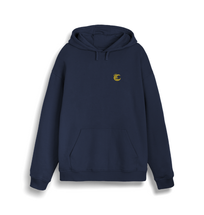 French Navy Printed Sweater Front