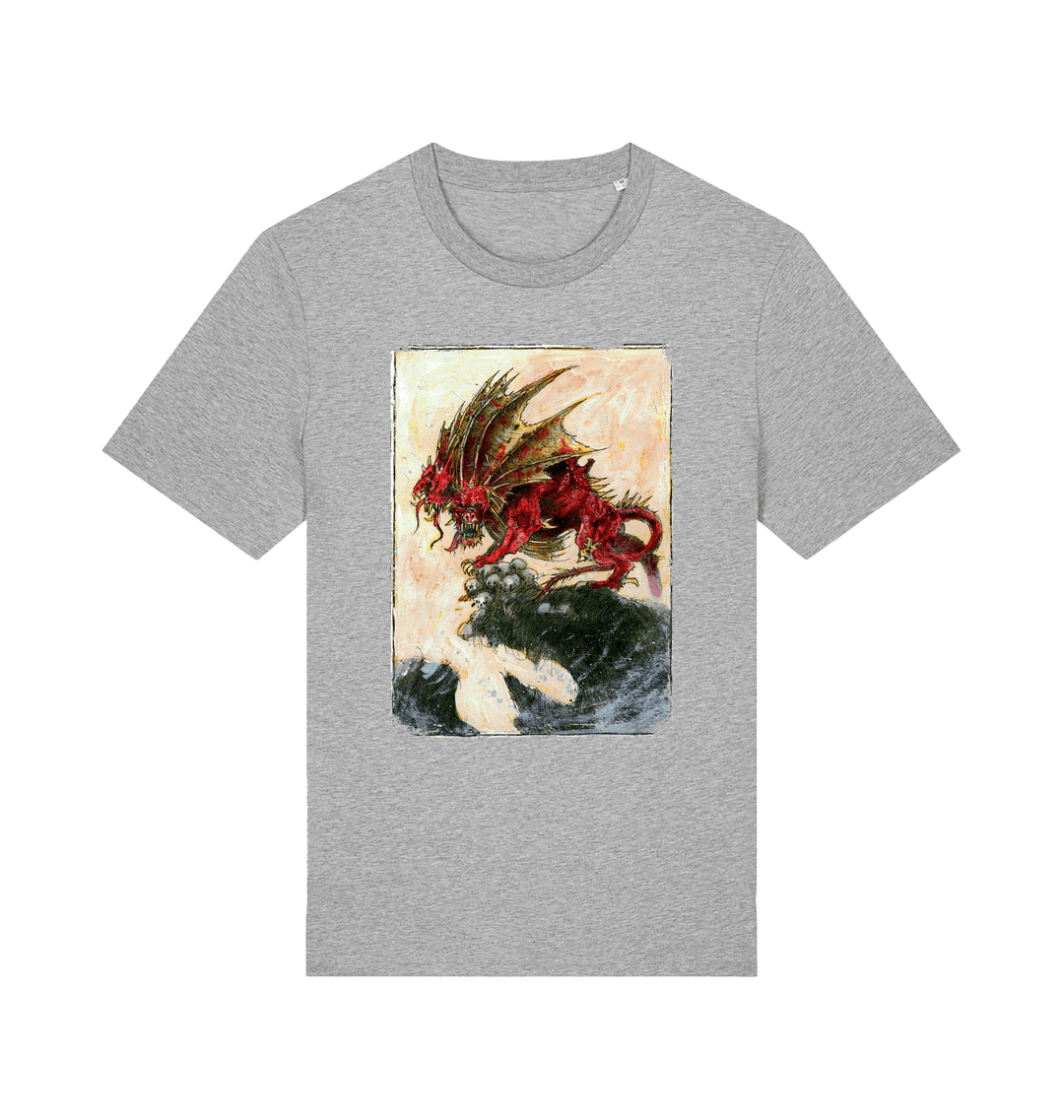 Heather Grey Printed T-shirt