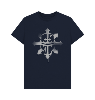 Navy Blue Chaos Knights Graffiti Insignia T Shirt