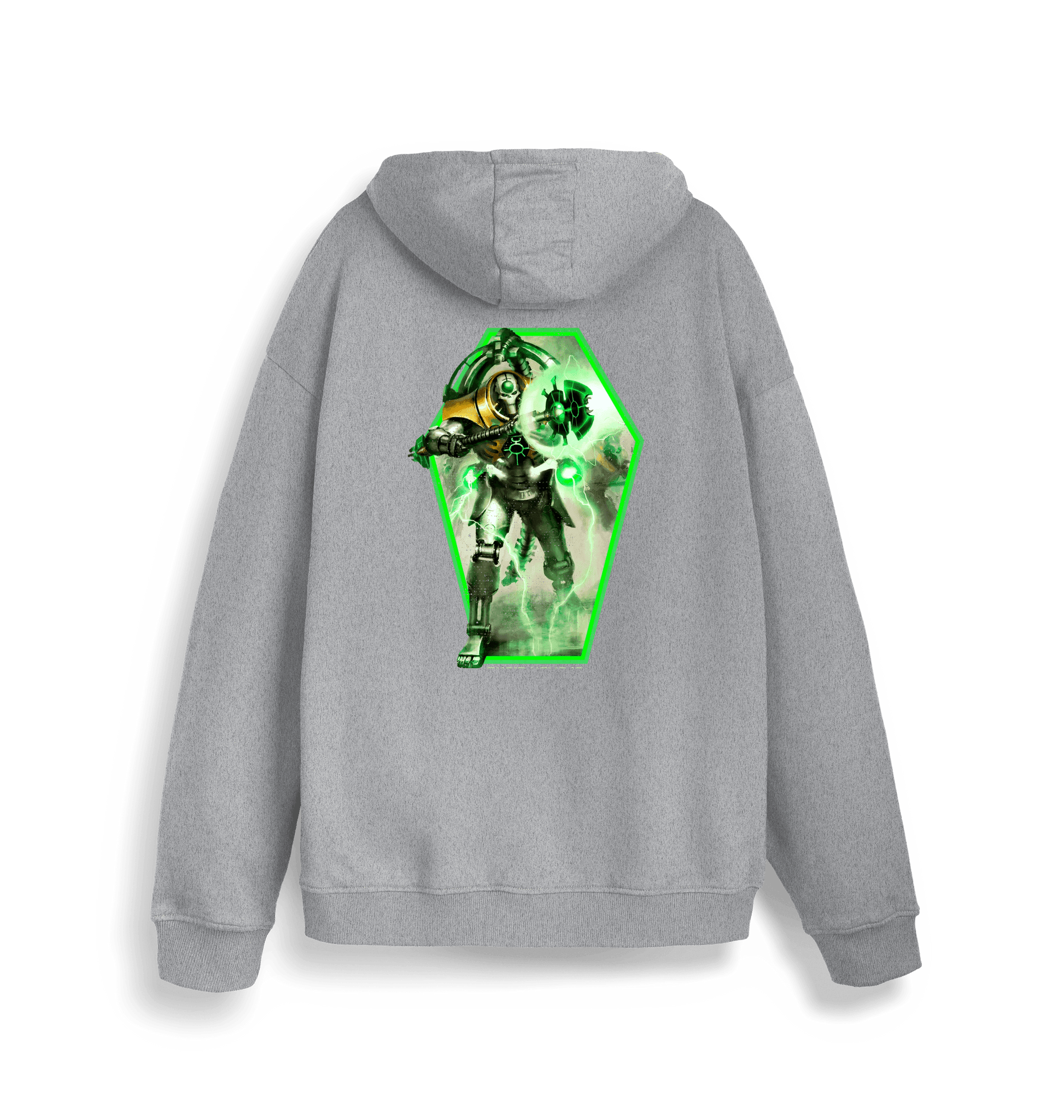 Heather Grey Printed Sweater Back