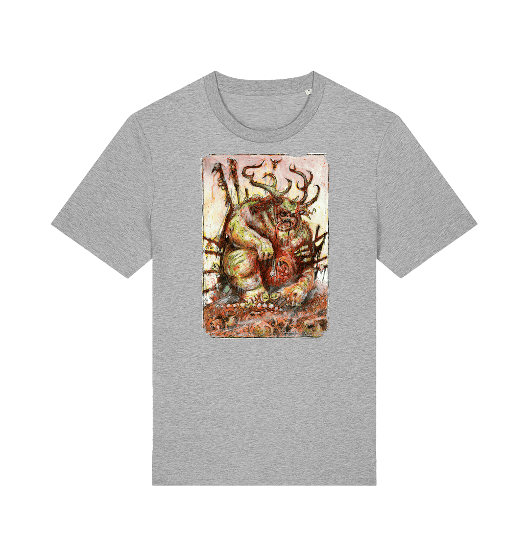 Heather Grey Printed T-shirt