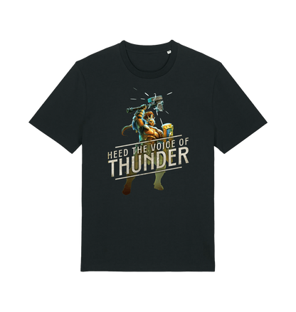 Black Printed T-shirt Front