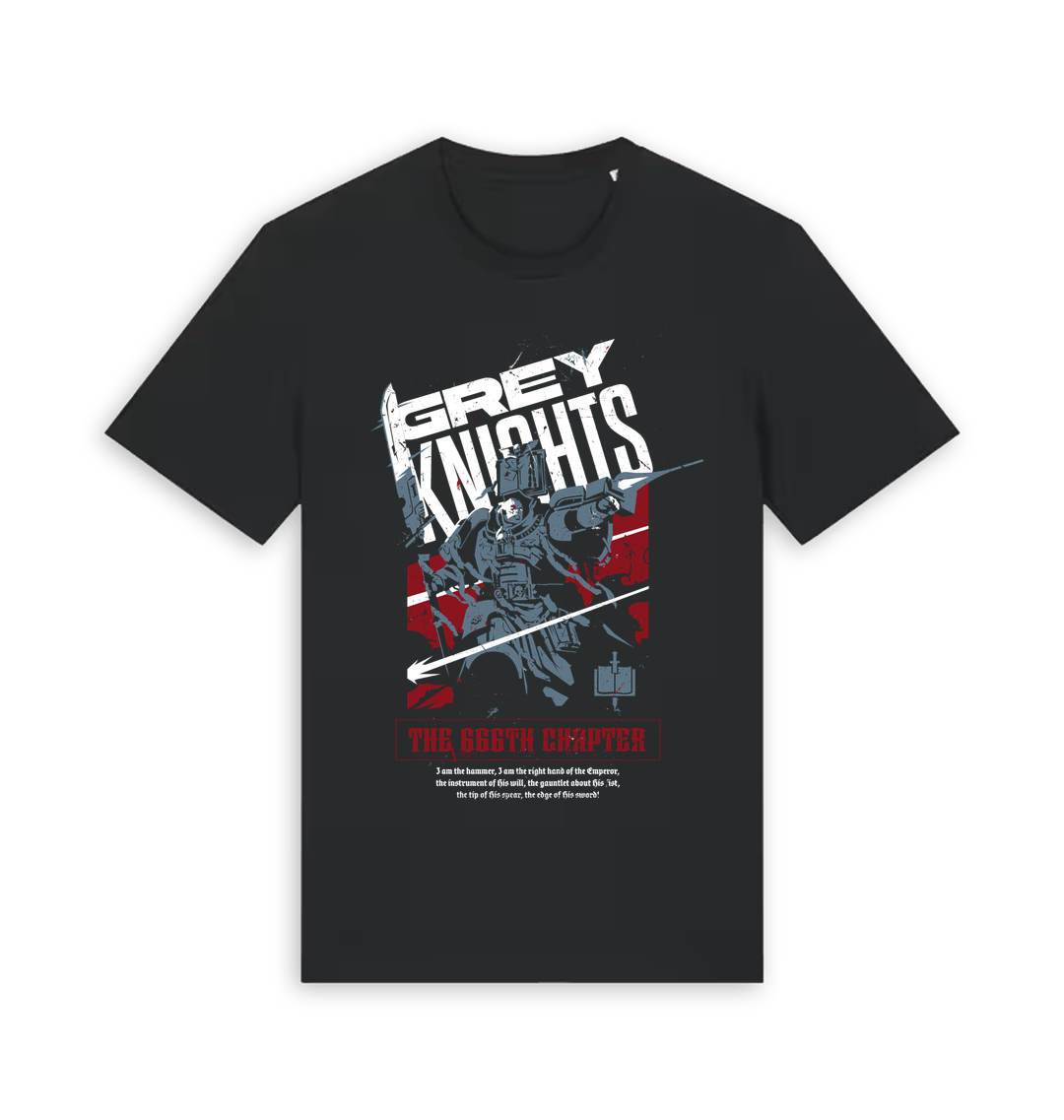 Black Printed T-shirt Front