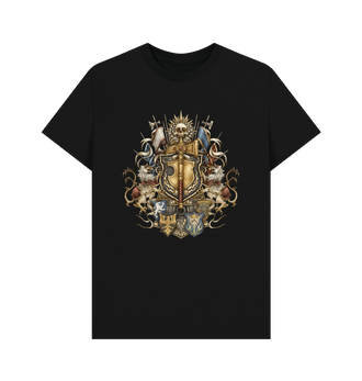 Black Warhammer The Old World Empire of Man Crest T Shirt