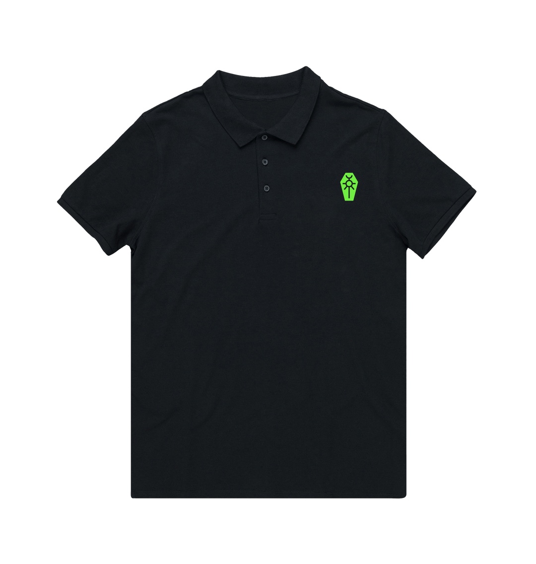 Black Necron Green Icon Polo Shirt