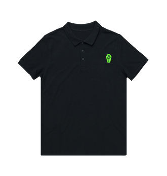 Black Necron Green Icon Polo Shirt