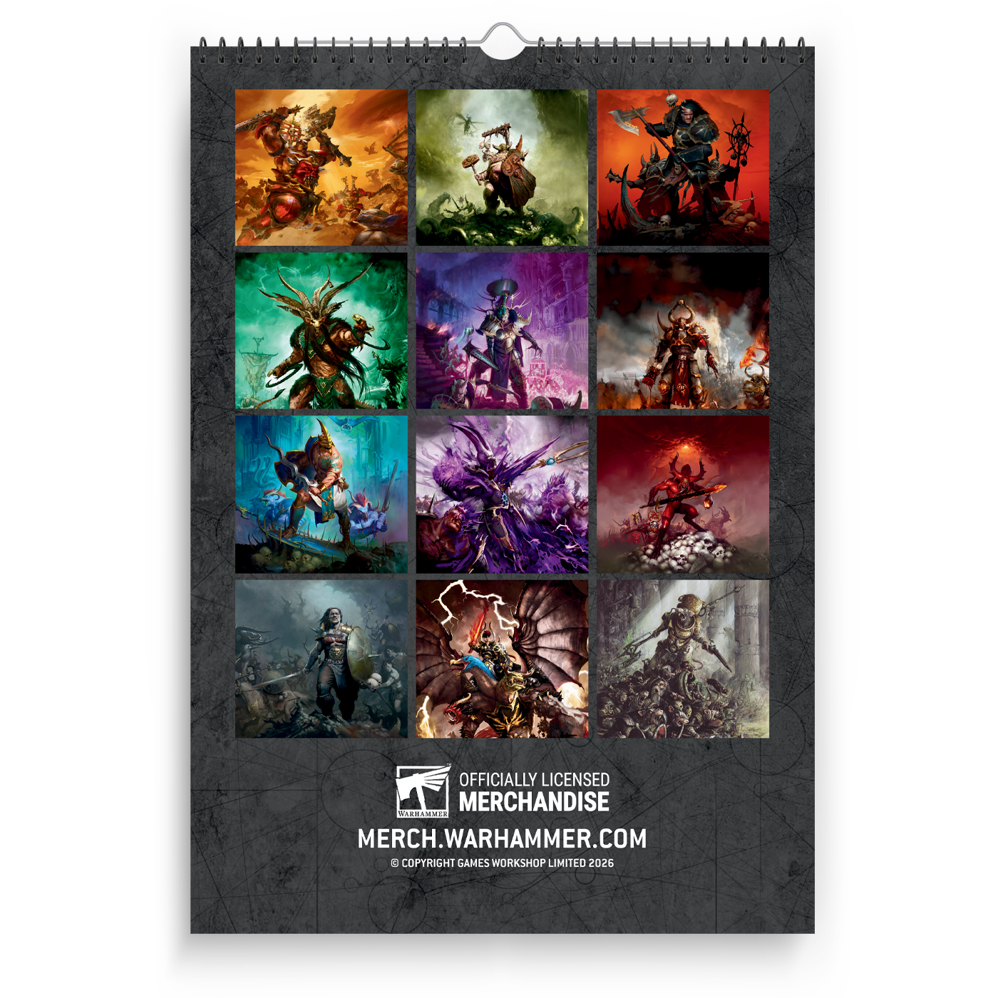 Warhammer Age of Sigmar Grand Alliance Chaos 2026 Calendar Preorder
