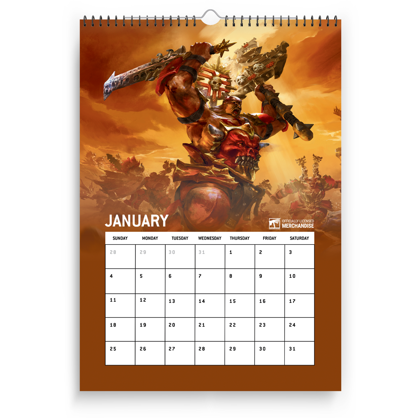 Warhammer Age of Sigmar Grand Alliance Chaos 2026 Calendar Preorder