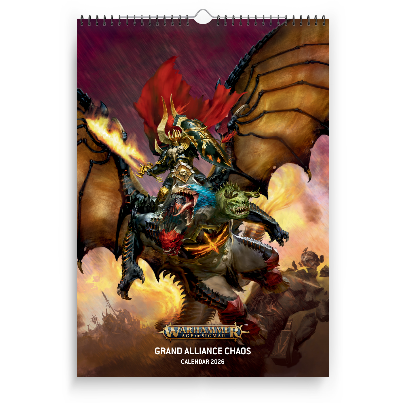 Warhammer Age of Sigmar Grand Alliance Chaos 2026 Calendar Preorder