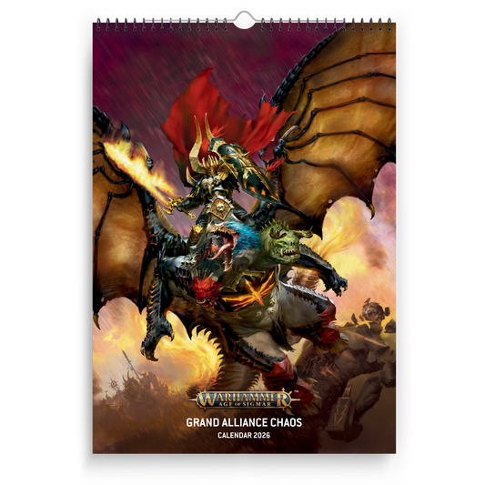 Warhammer Age of Sigmar Grand Alliance Chaos 2026 Calendar Preorder