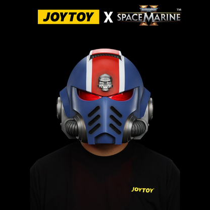 JoyToy Warhammer 40,000: Space Marine 2 Lieutenant Titus’ Mk X Helmet With Stand (1:1 Scale)