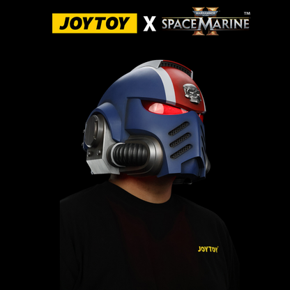 JoyToy Warhammer 40,000: Space Marine 2 Lieutenant Titus’ Mk X Helmet With Stand (1:1 Scale)