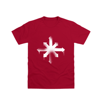 Cardinal Red Chaos Graffiti Insignia T Shirt