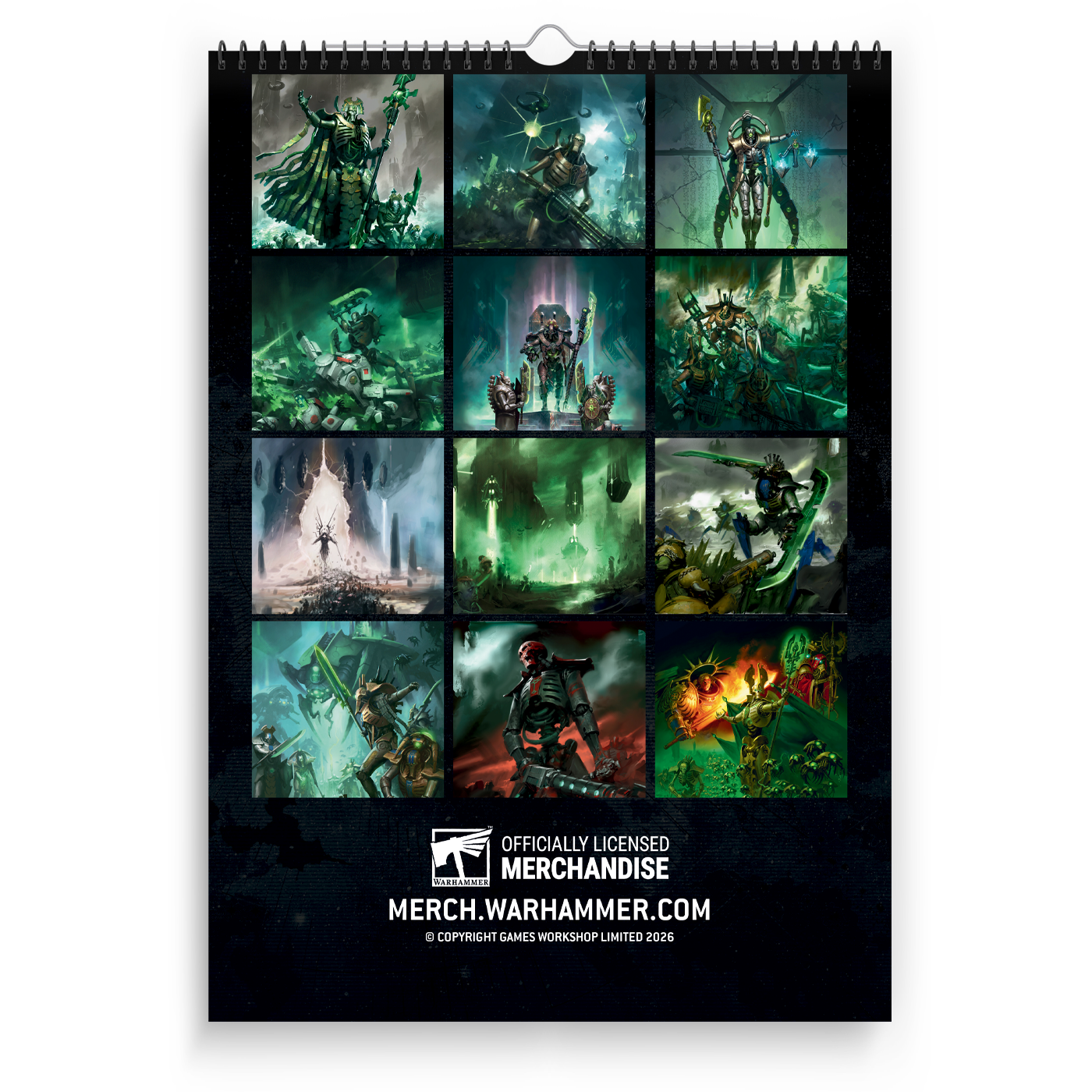 Warhammer 40,000: Necrons 2026 Calendar Preorder