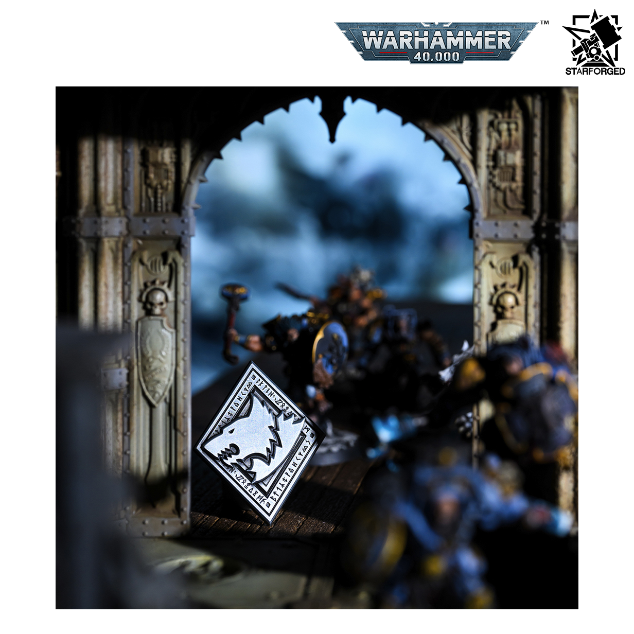 Starforged Warhammer 40,000 Chapter Icon Pin Badge - Space Wolves