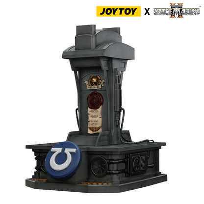 JoyToy Warhammer 40,000: Space Marine 2 Lieutenant Titus’ Mk X Helmet With Stand (1:1 Scale)
