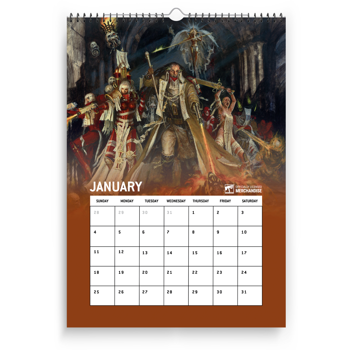 Warhammer 40,000: Adepta Sororitas 2026 Calendar Preorder