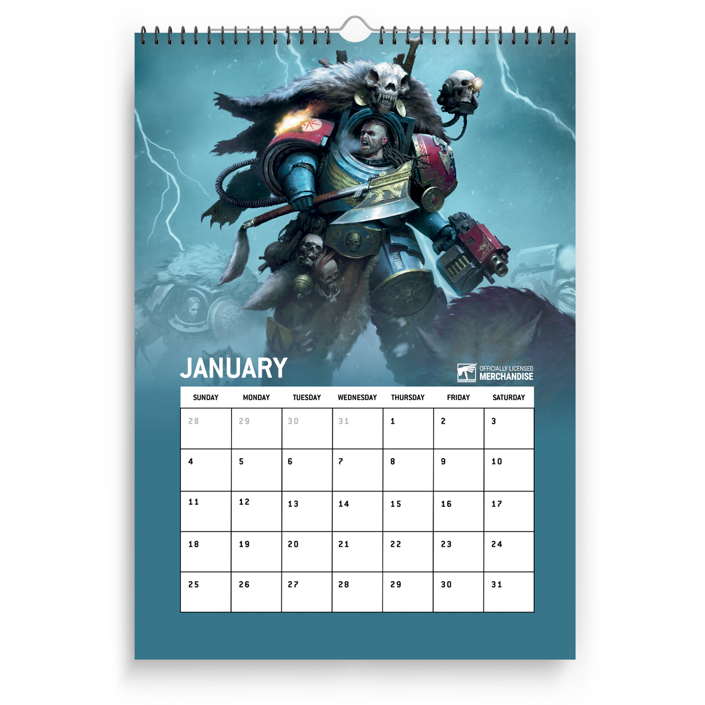 Warhammer 40,000: Space Wolves 2026 Calendar Preorder