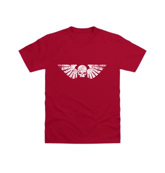 Cardinal Red Astra Militarum Battleworn Insignia T Shirt