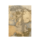 White Warhammer The Old World Map Jigsaw Puzzle